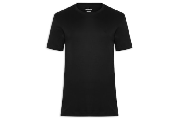 Camiseta Masculina Interlock Em Algodão Pima - Preto