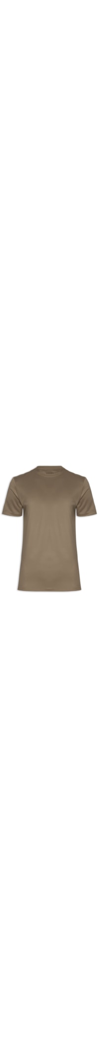 Camiseta Masculina Interlock em Fio 70 - Marrom