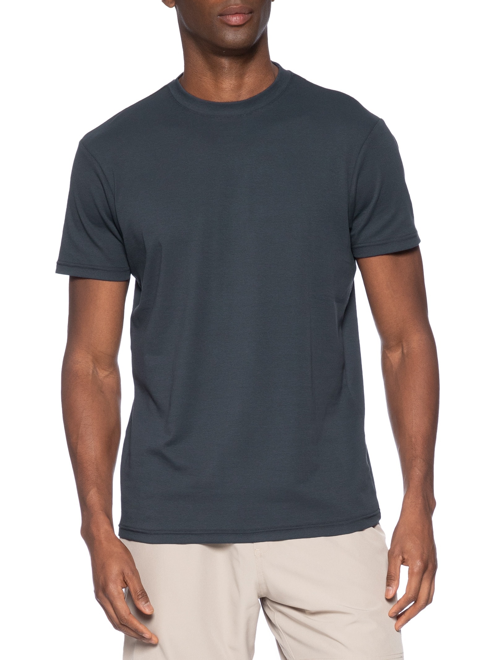 Camiseta Masculina Interlock New Azul Foxton