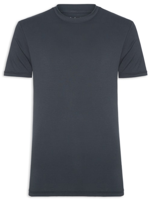 Camiseta Masculina Interlock New – Azul