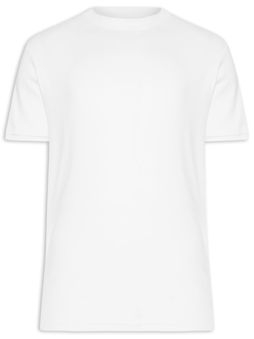 Camiseta Masculina Interlock New - Off White