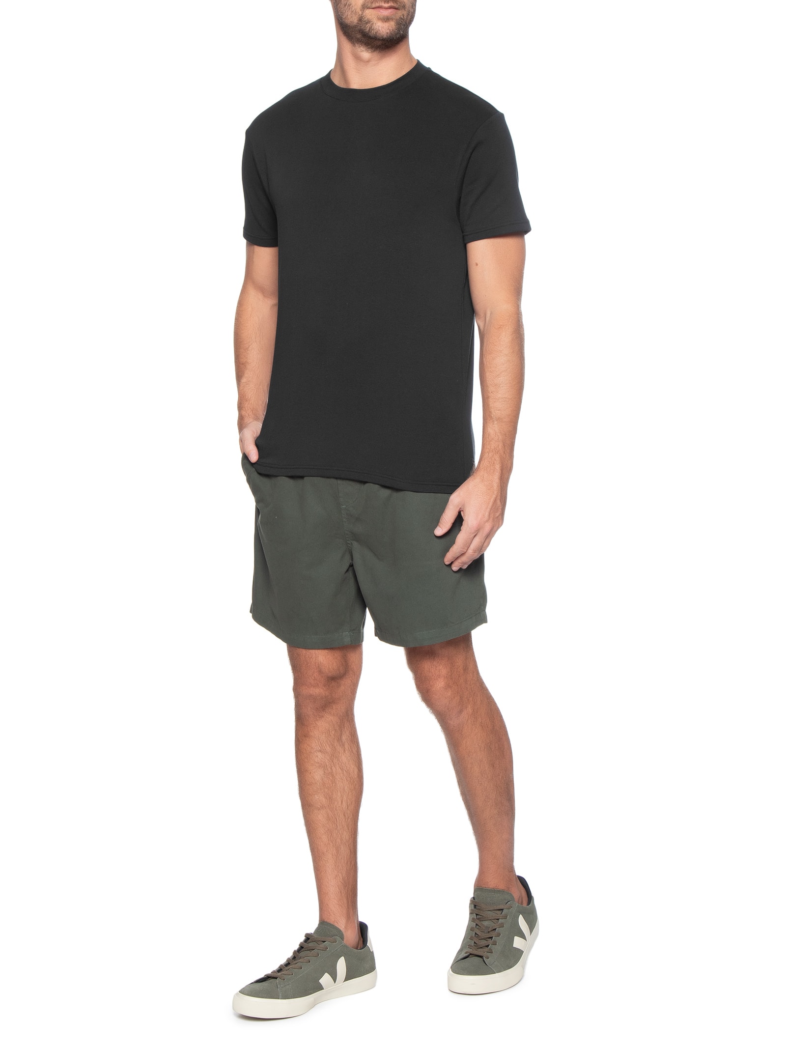Camiseta Masculina Interlock New Preto Foxton