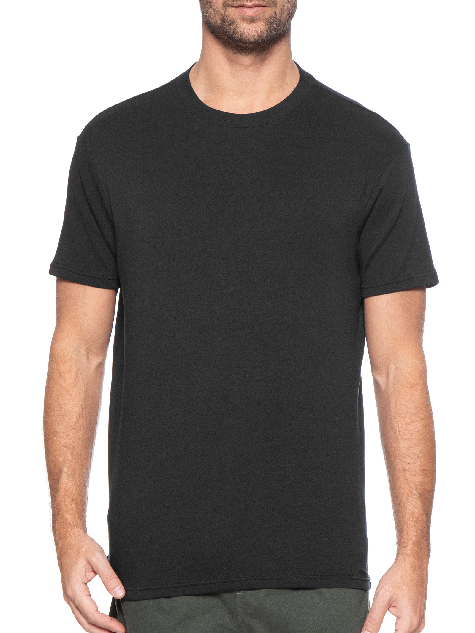 Camiseta Masculina Interlock New Preto Foxton