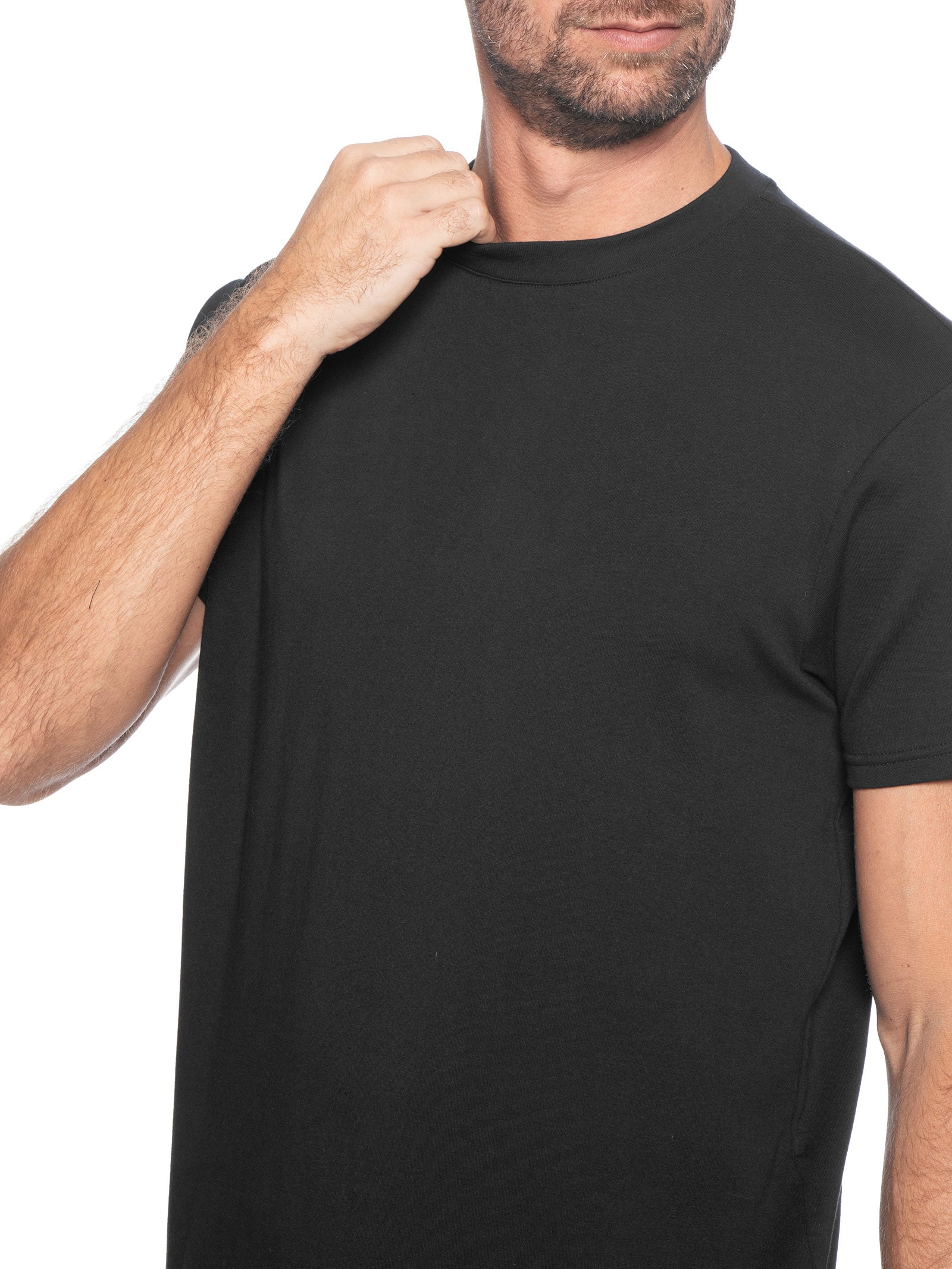 Camiseta Masculina Interlock New Preto Foxton