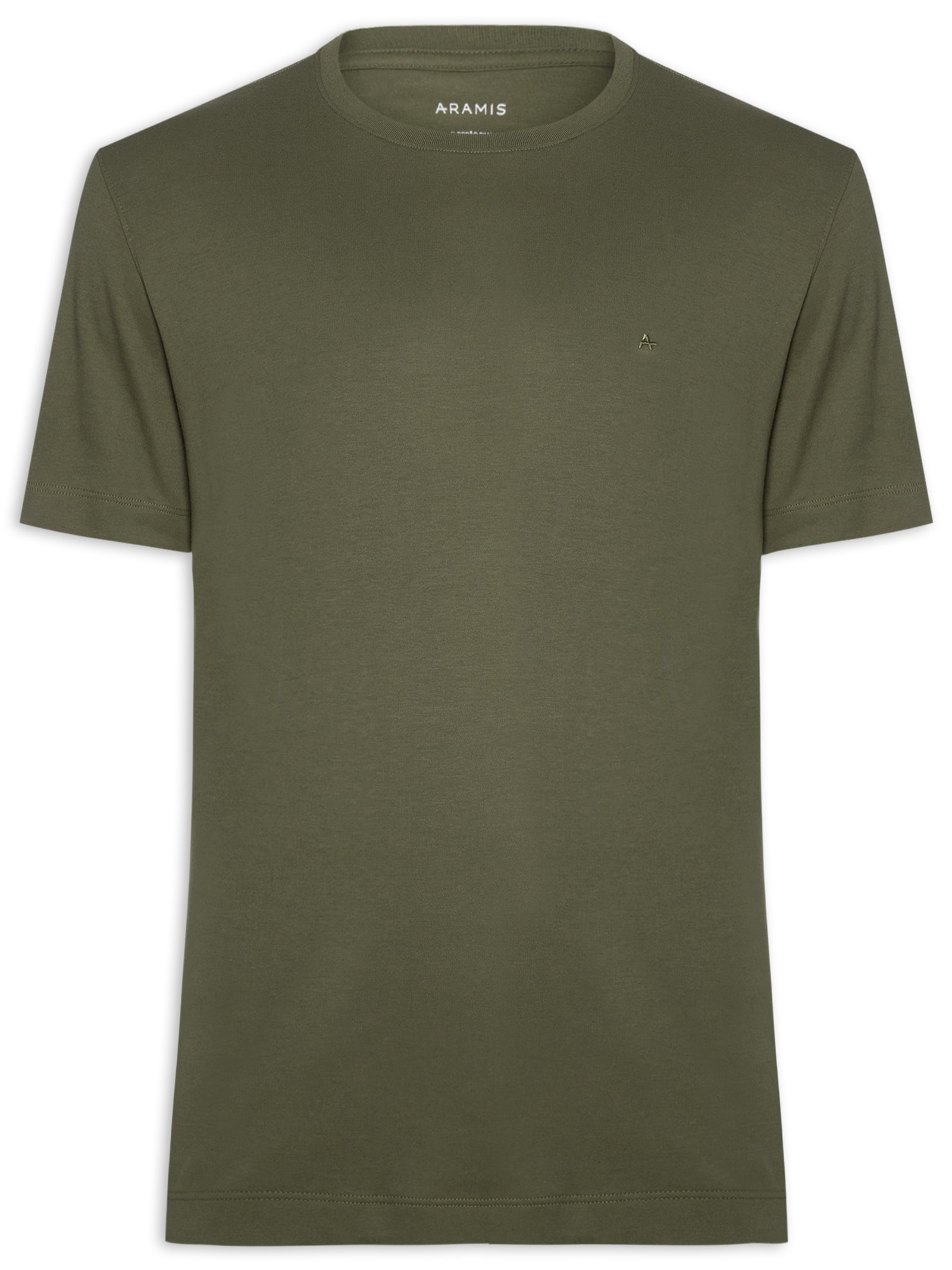 Camiseta Masculina Interlock Pima Verde Aramis