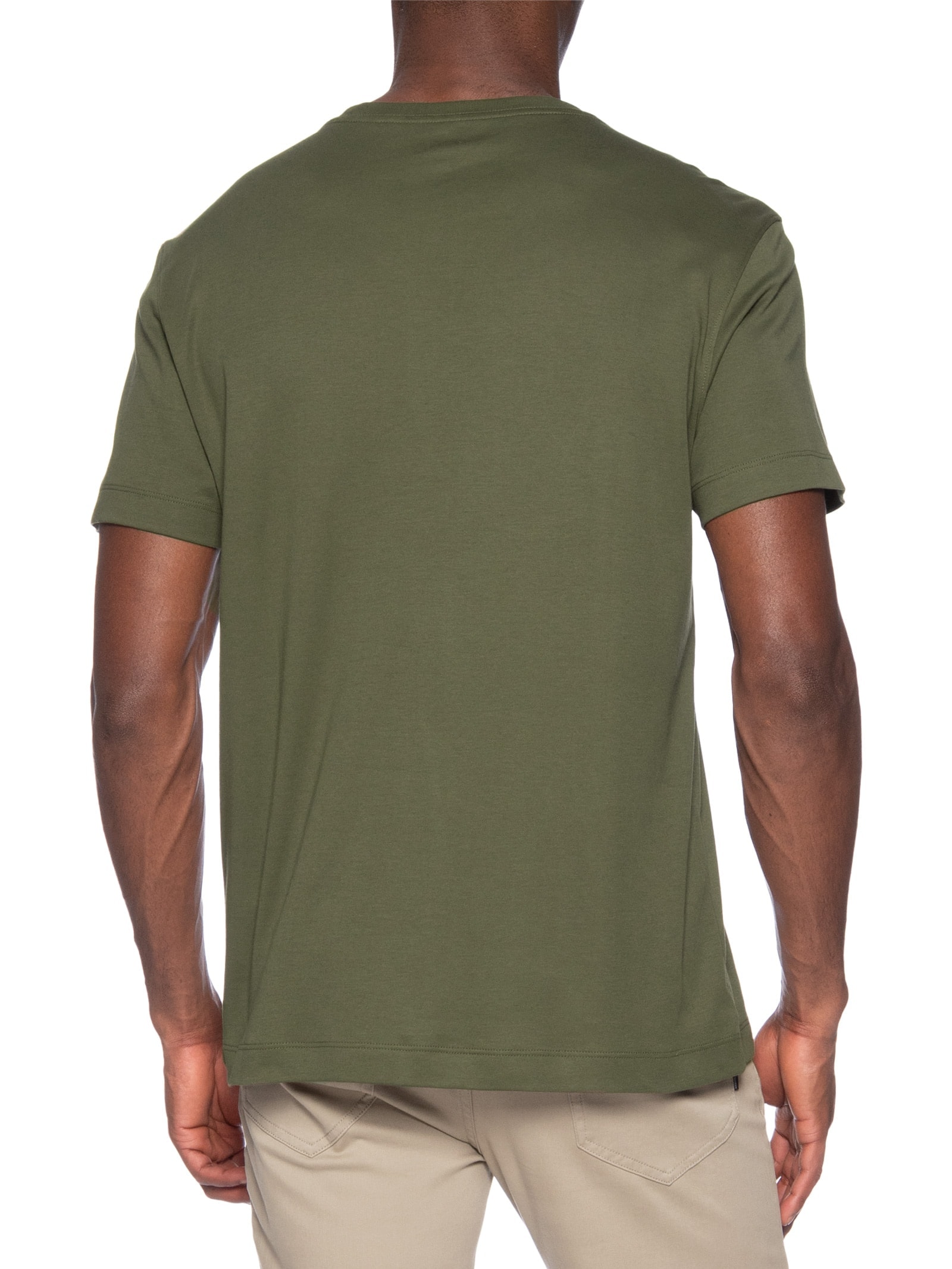 Camiseta Masculina Interlock Pima Verde Aramis