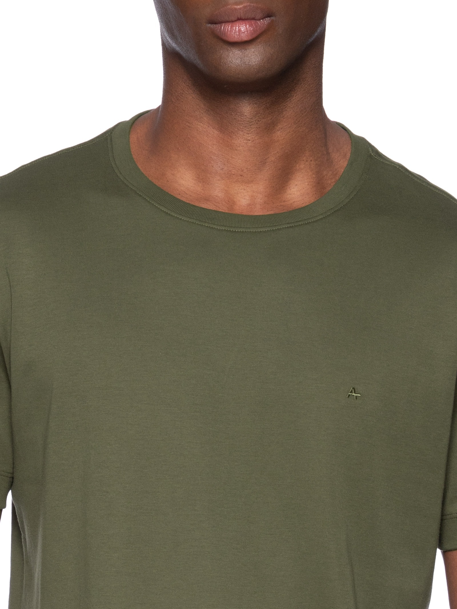 Camiseta Masculina Interlock Pima Verde Aramis