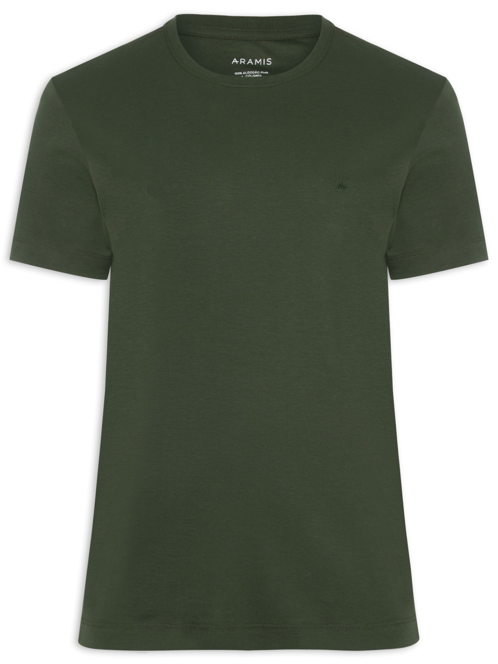 Camiseta Masculina Interlock Pima Verde Aramis