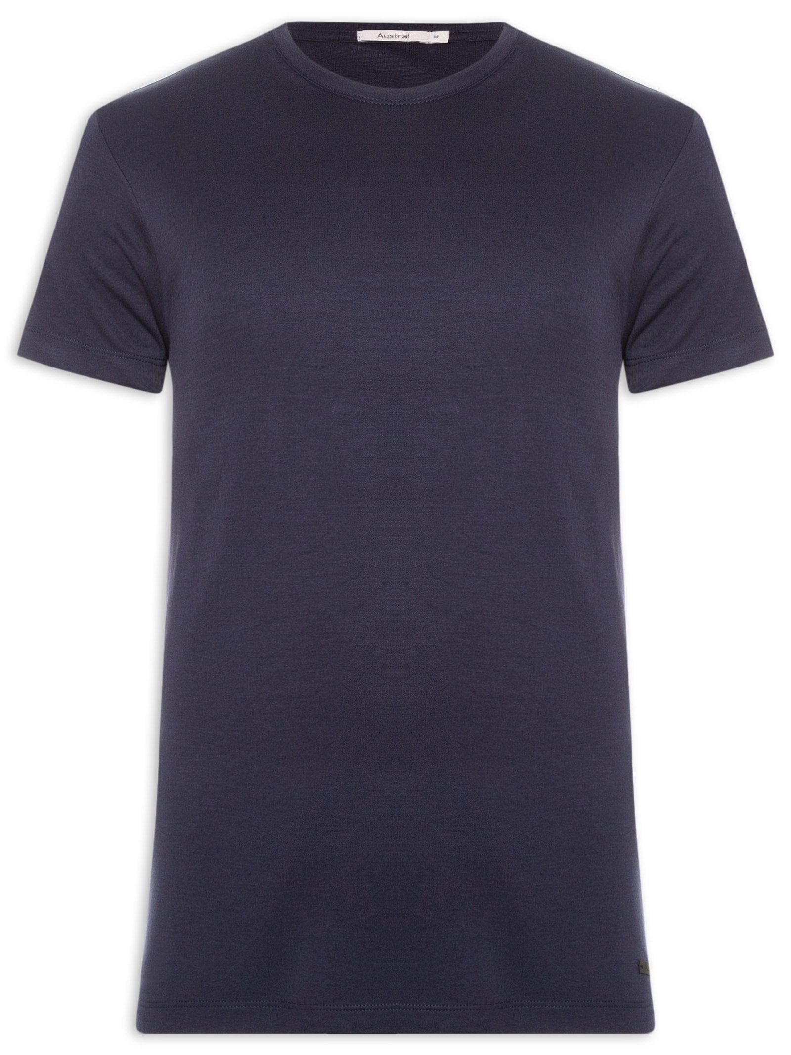 Camiseta Masculina Interloque Modal Soft Azul Austral