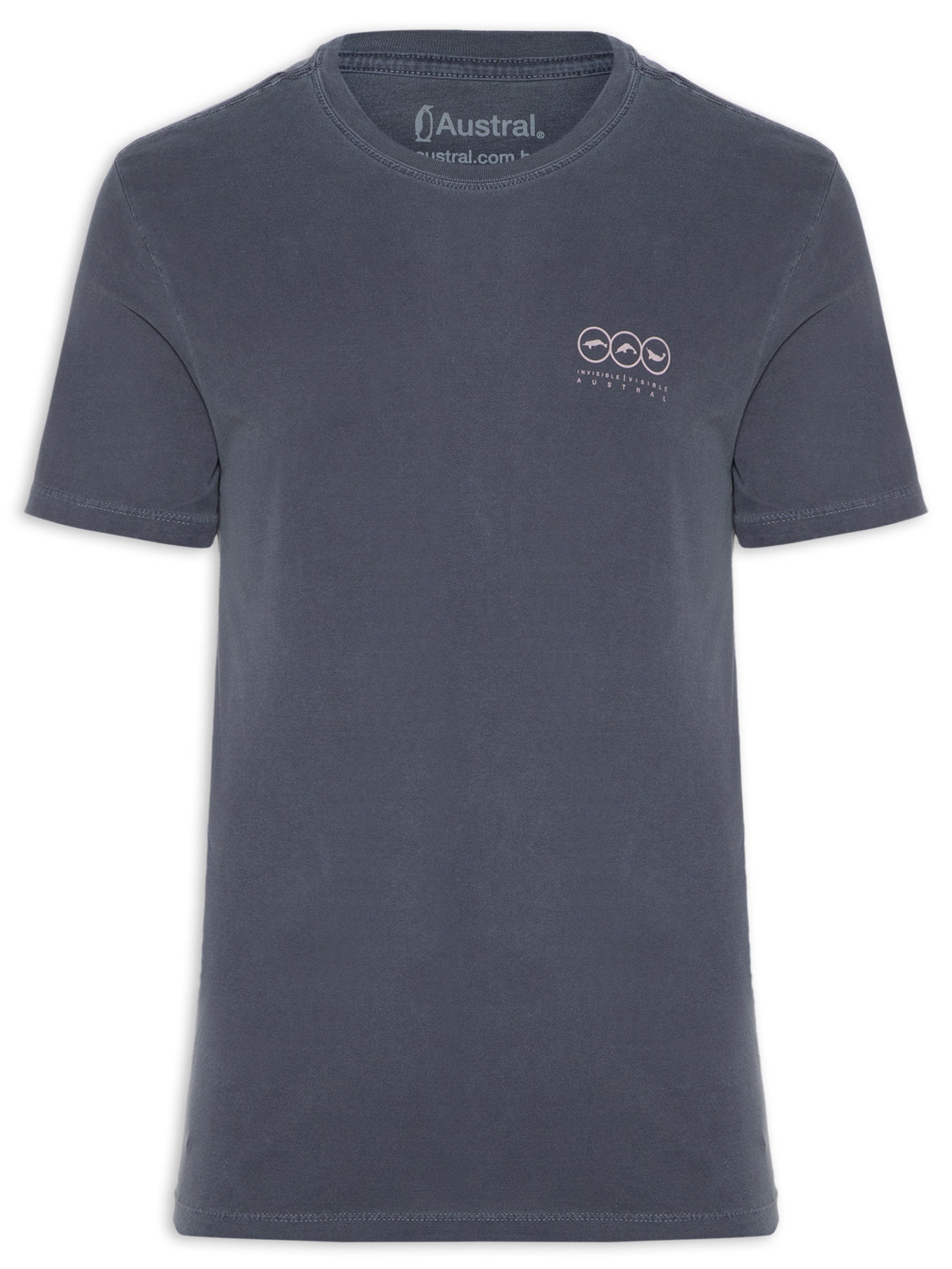 Camiseta Masculina Invisible Azul Austral