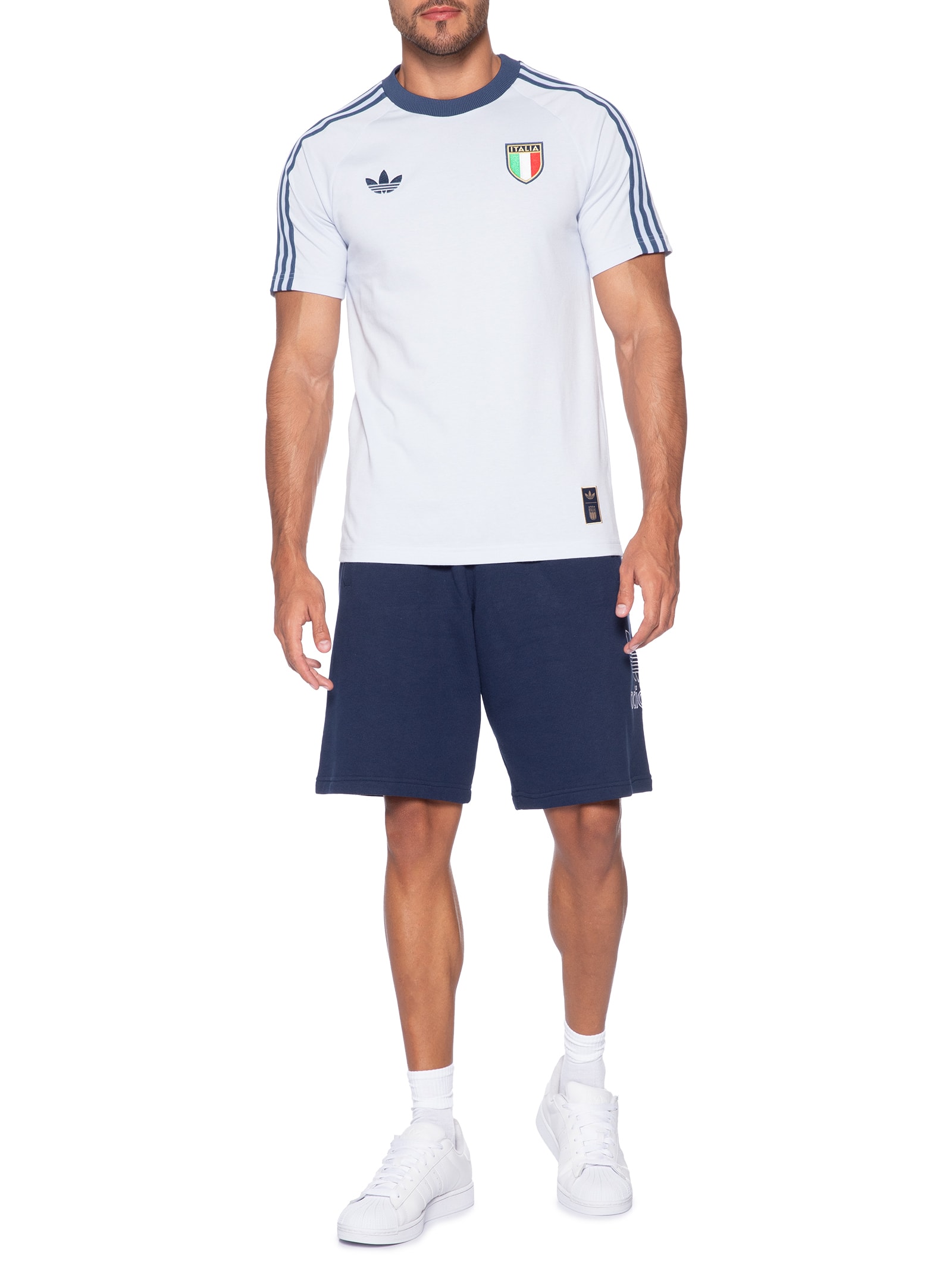 Camiseta Masculina Italia Originals Azul Adidas Originals