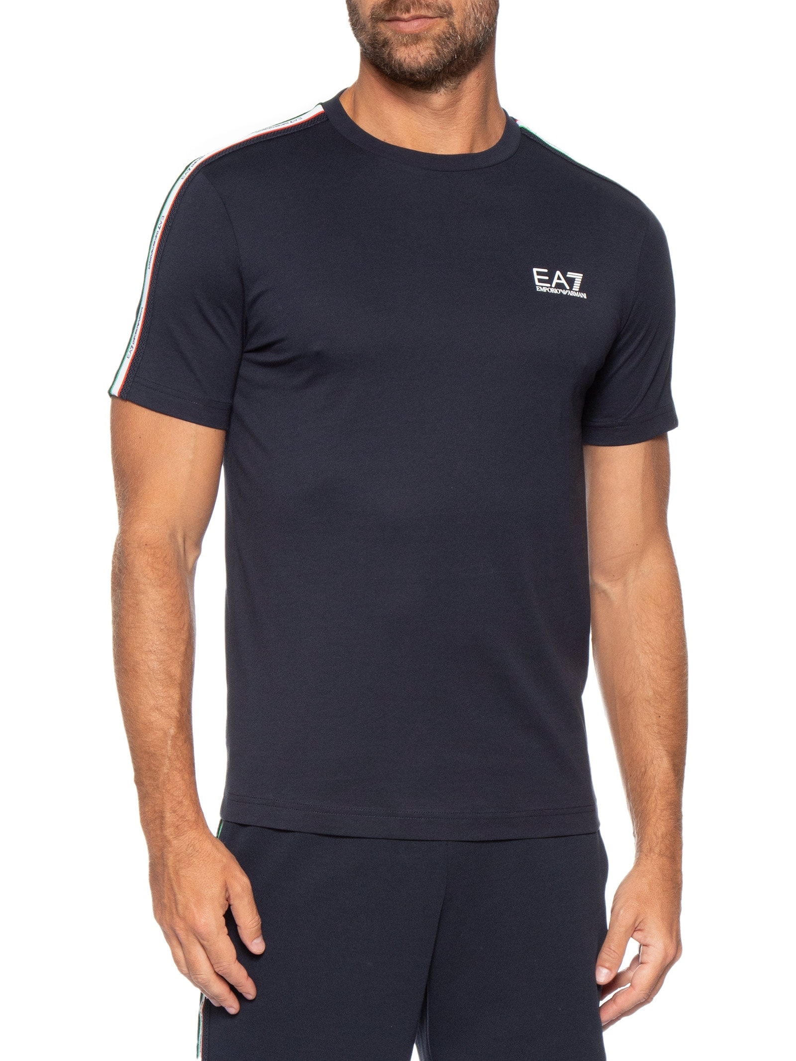 Camiseta Masculina Italian Spirit Tee Azul Ea7 Emporio Armani