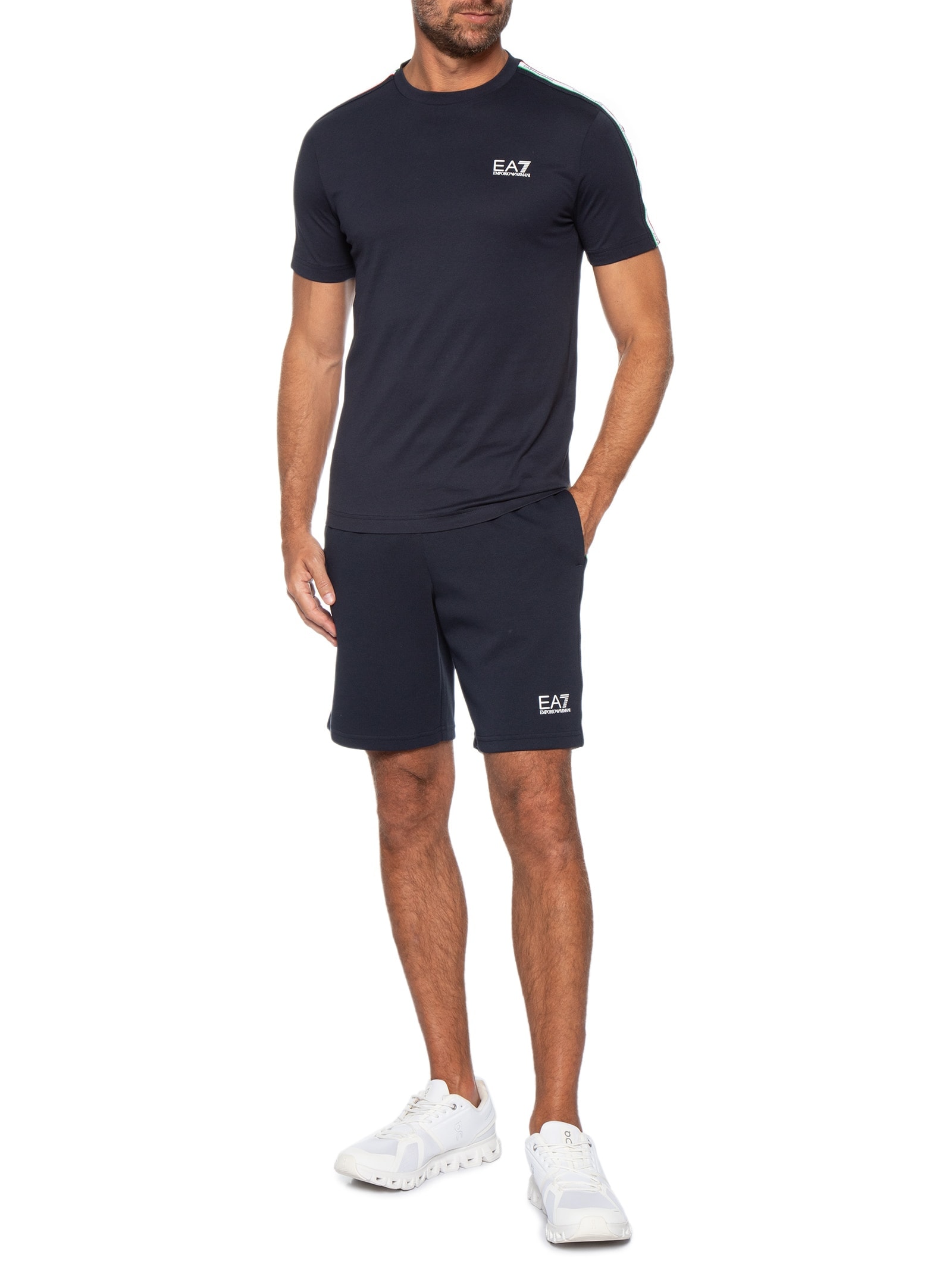 Camiseta Masculina Italian Spirit Tee Azul Ea7 Emporio Armani