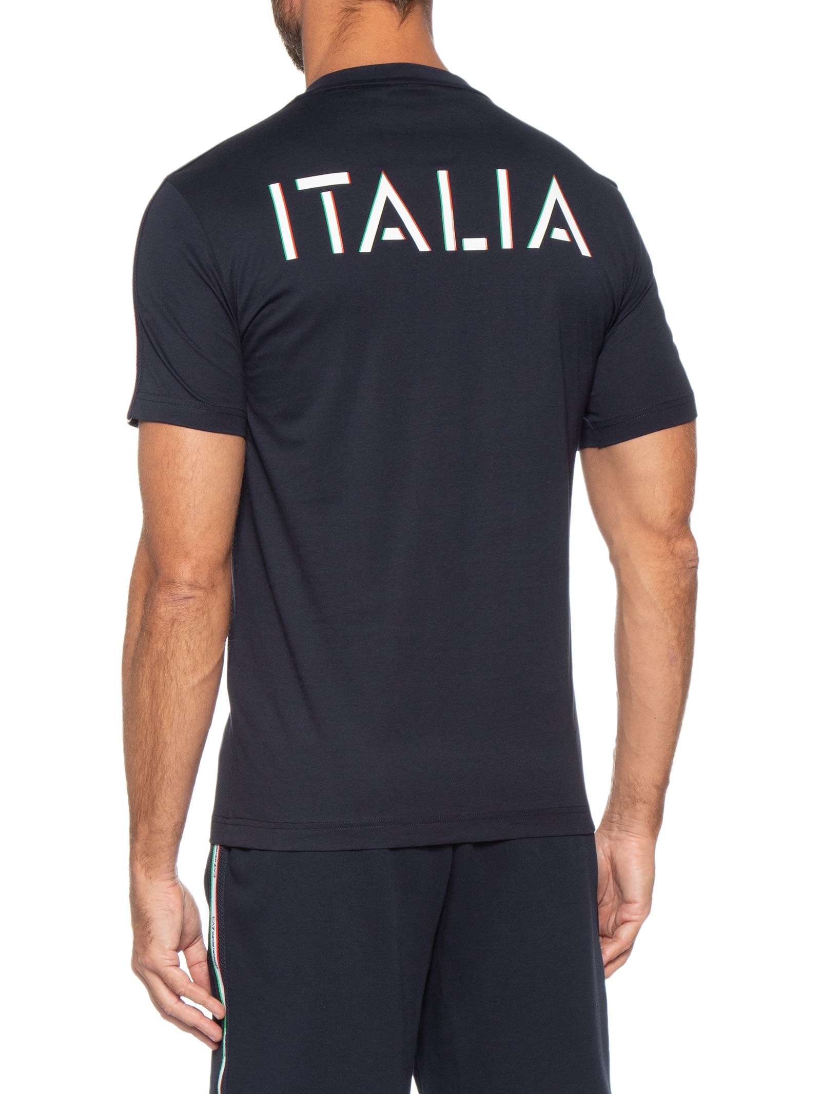 Camiseta Masculina Italian Spirit Tee – Azul Ea7 Emporio Armani