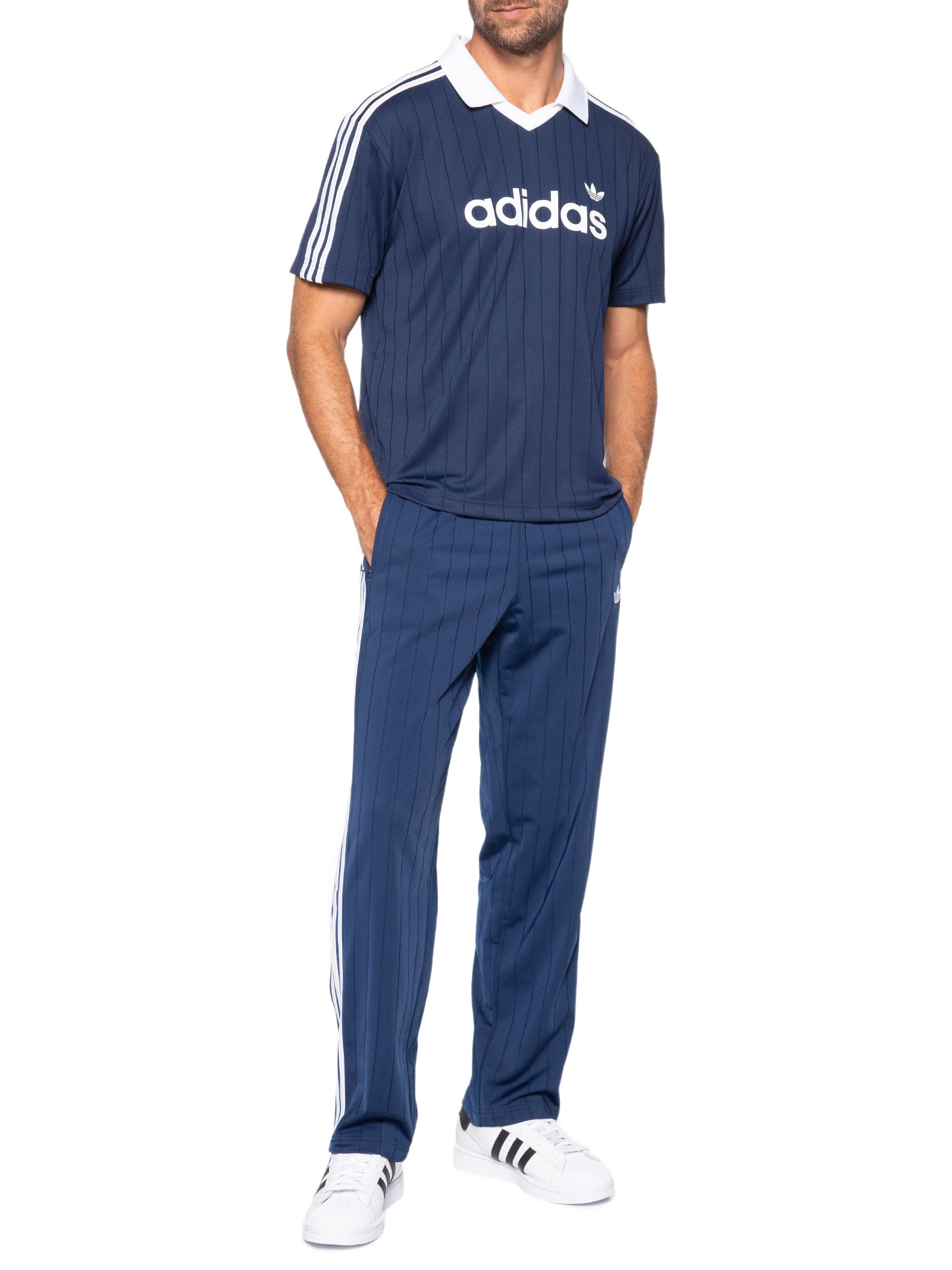 Camiseta Masculina Jersey Sport Azul Adidas Originals