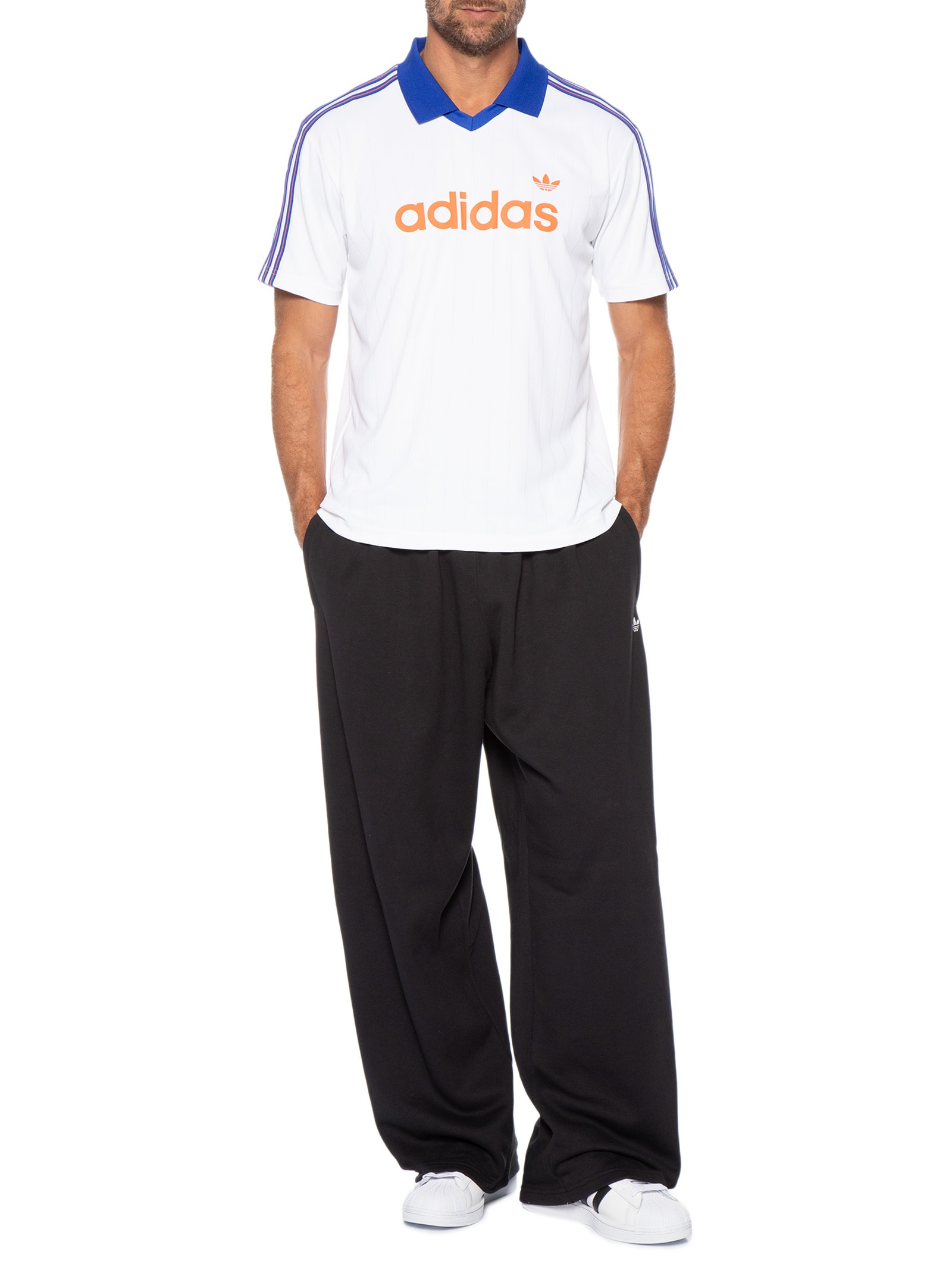 Camiseta Masculina Jersey Sport Branco Adidas Originals