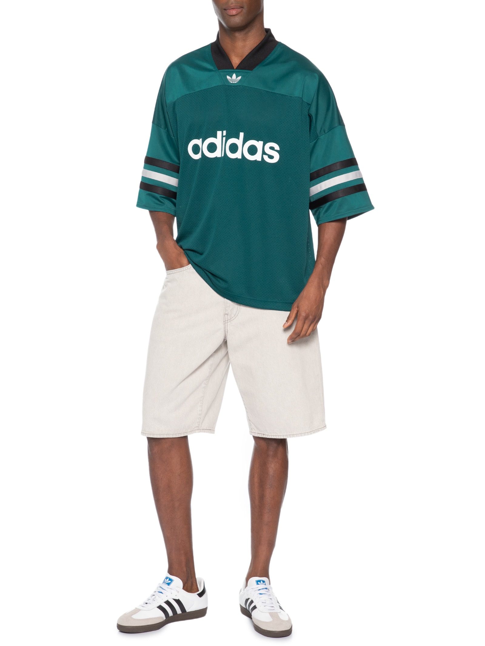 Camiseta Masculina Jersey Verde Adidas Originals