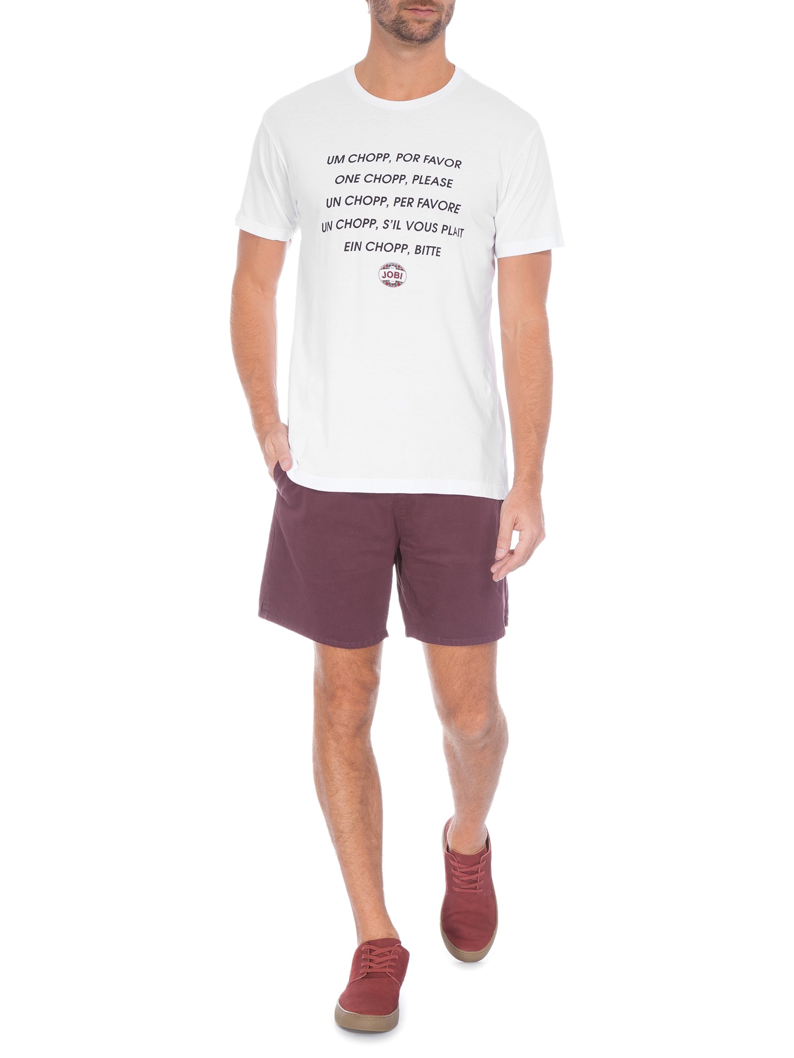 Camiseta Masculina Jobi Branco Foxton