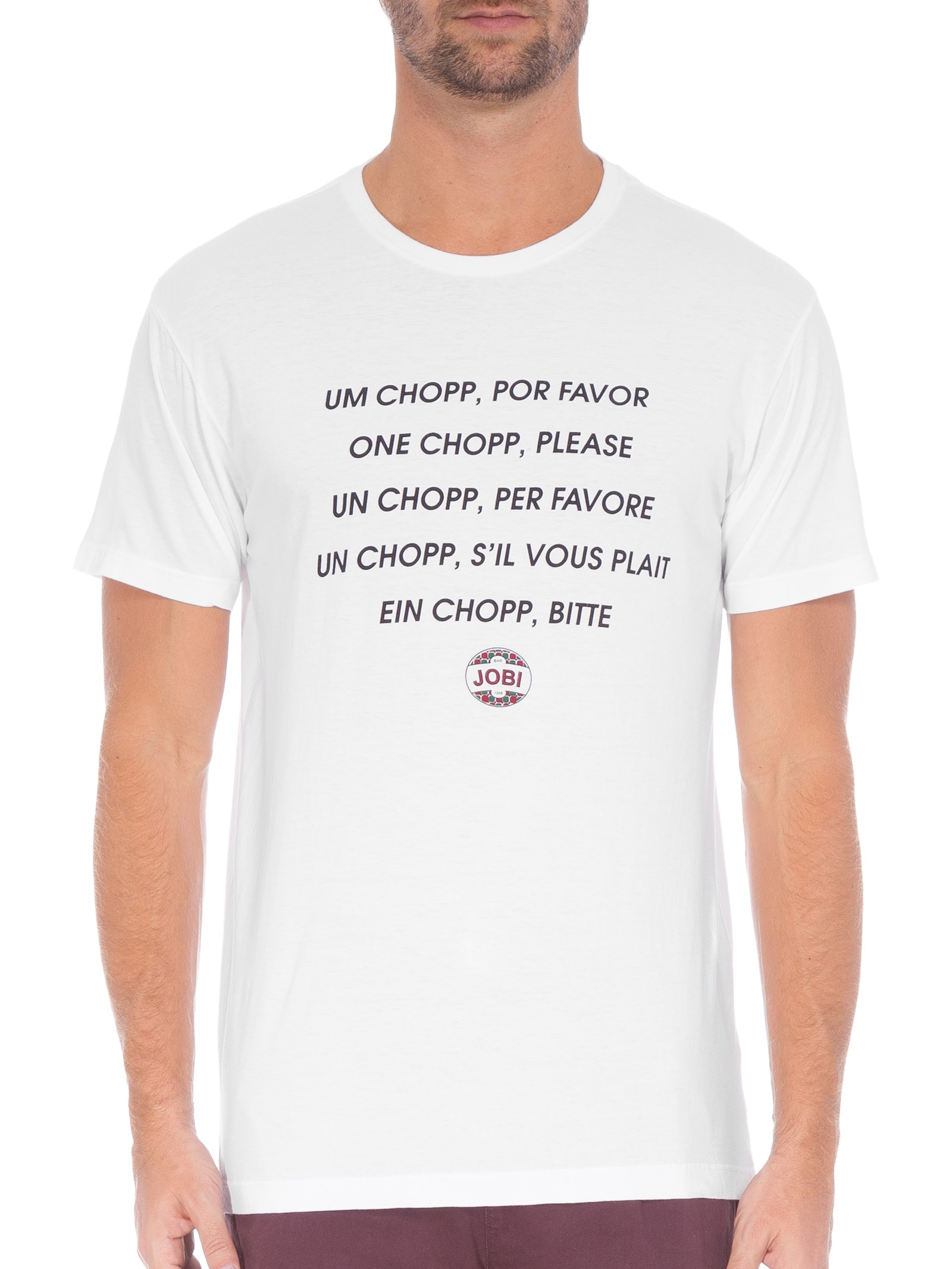 Camiseta Masculina Jobi Branco Foxton