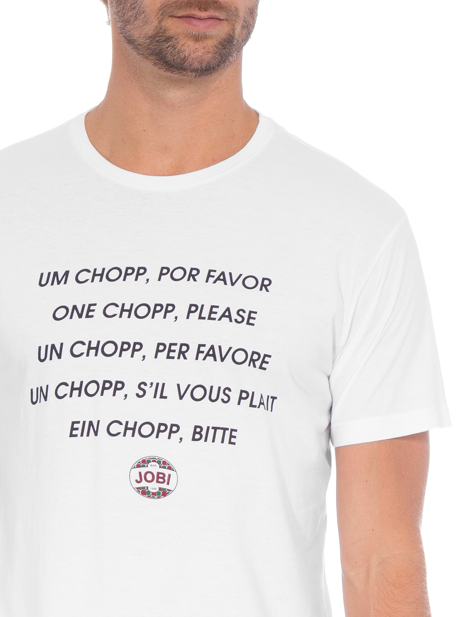 Camiseta Masculina Jobi Branco Foxton