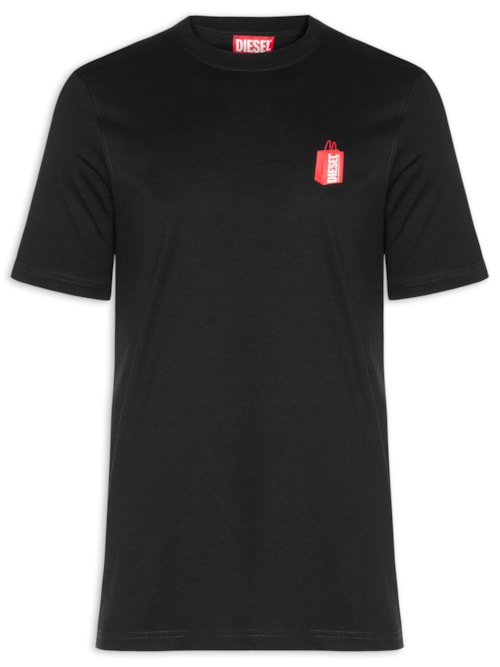 Camiseta Masculina Just-N18 Maglietta – Preto