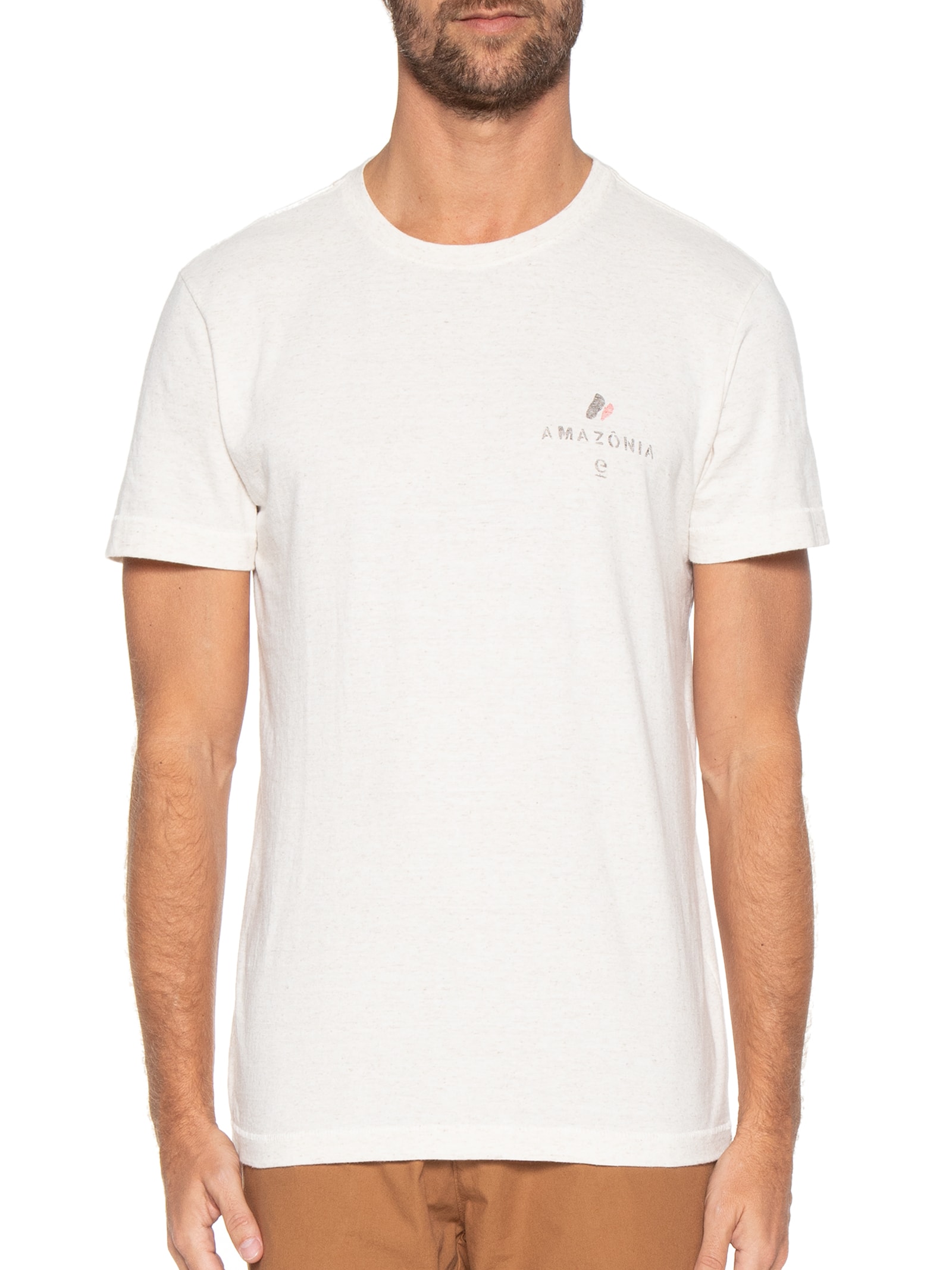 Camiseta Masculina Juta Amazônia Off White Osklen