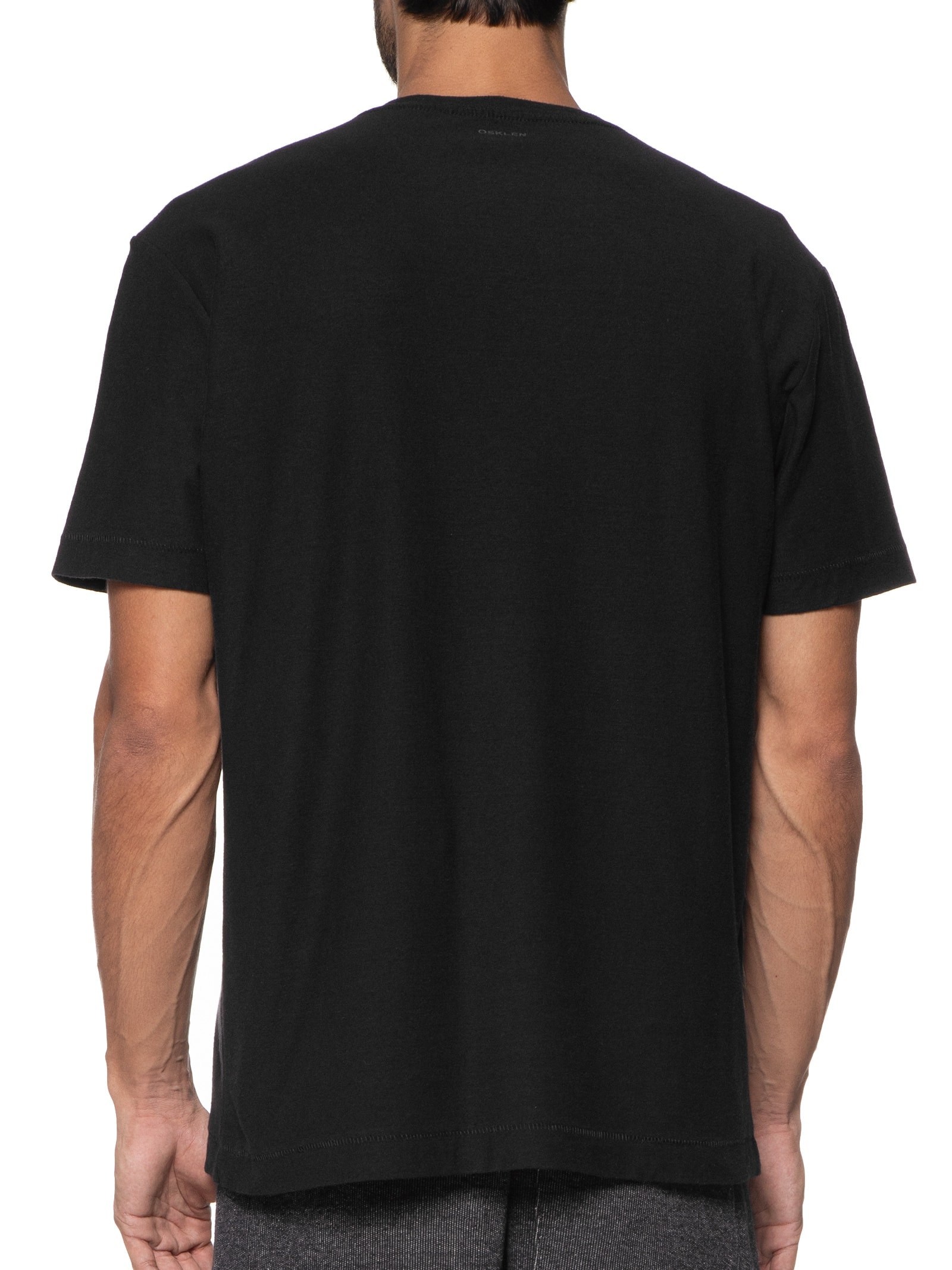 Camiseta Masculina Juta Into The Forest Manga Curta Preto Osklen