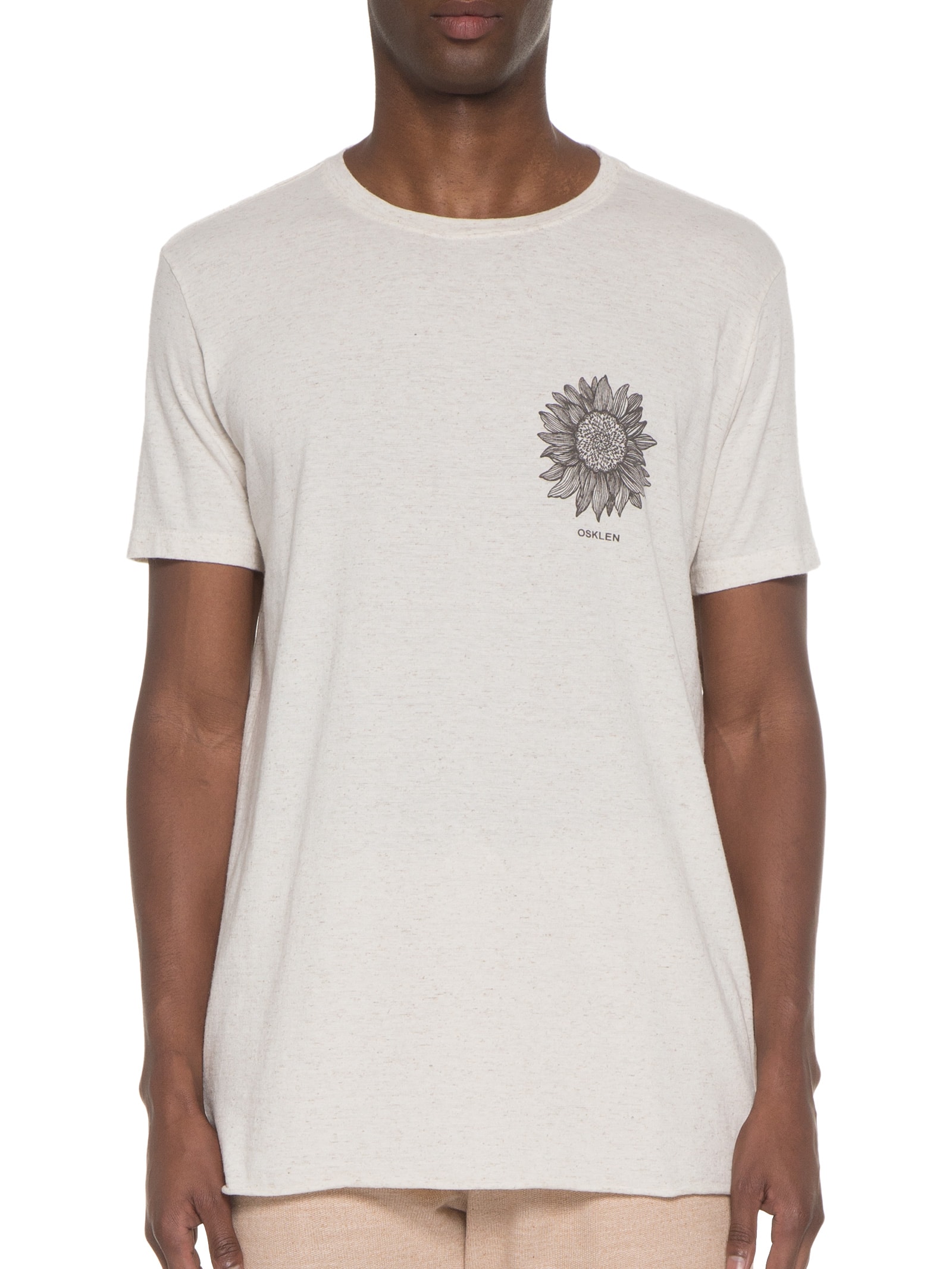 T-shirt Masculina Juta Sunflower - Osklen - Branco