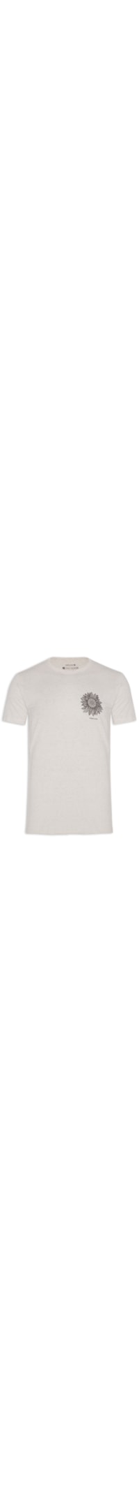 Camiseta Masculina Juta Sunflower - Branco