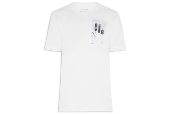 Camiseta Masculina Kite Gears - Branco