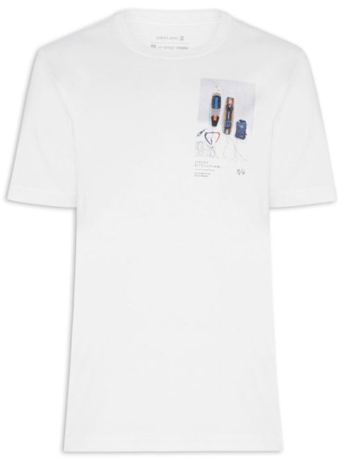 Camiseta Masculina Kite Gears – Branco