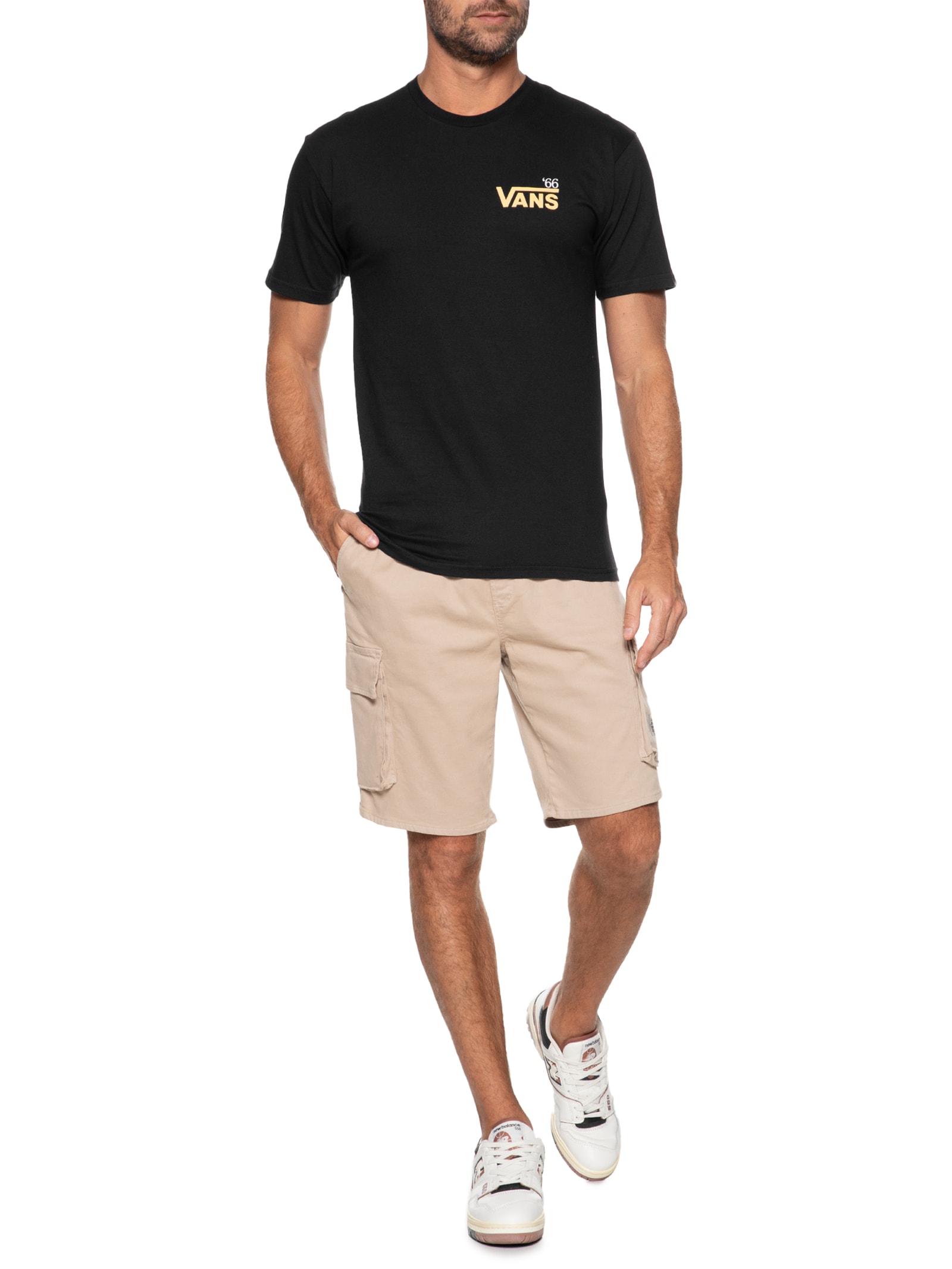 Camiseta Masculina Knit '66 Preto Vans