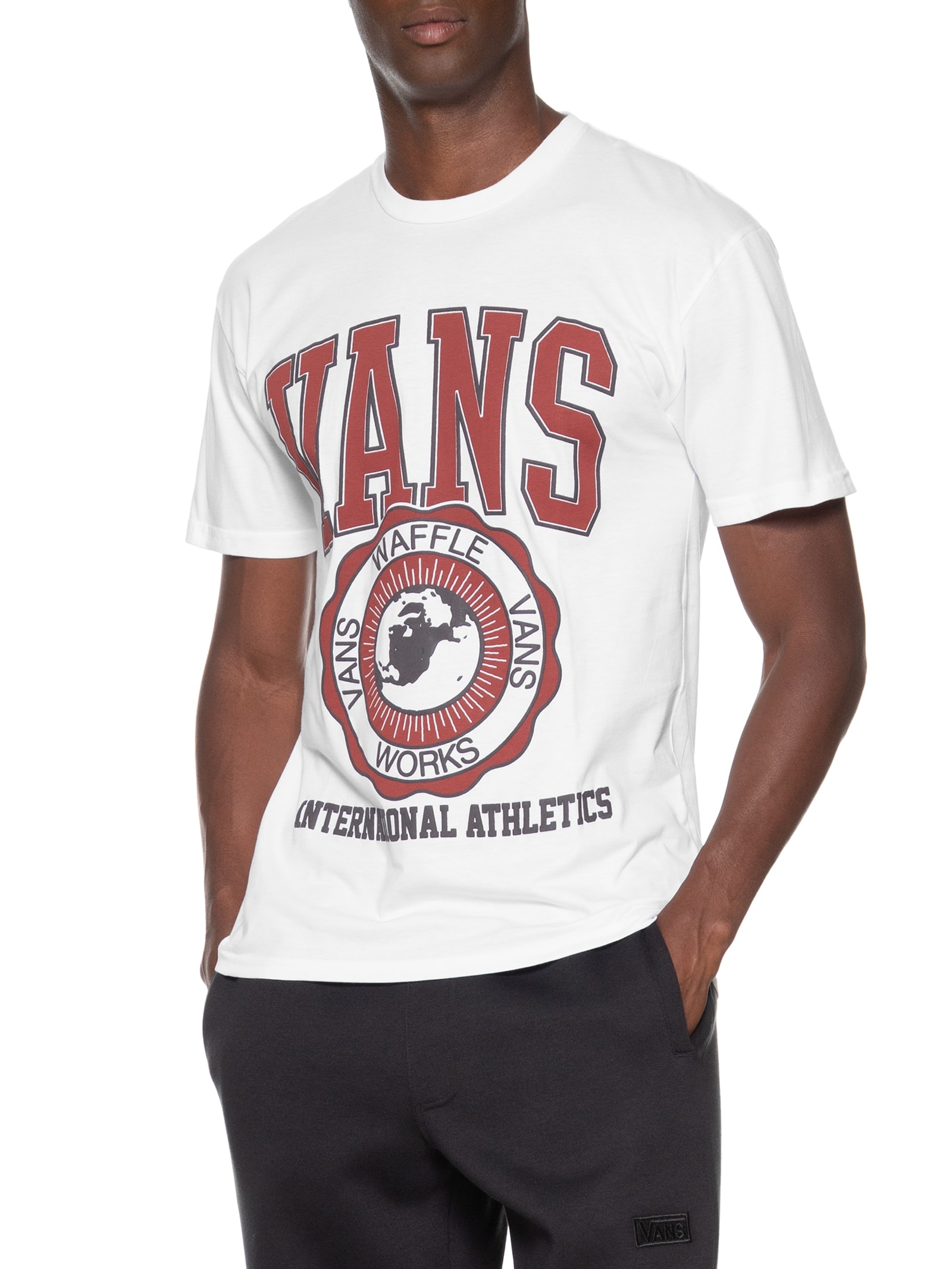 Vans - Camiseta Masculina Knit - Branco