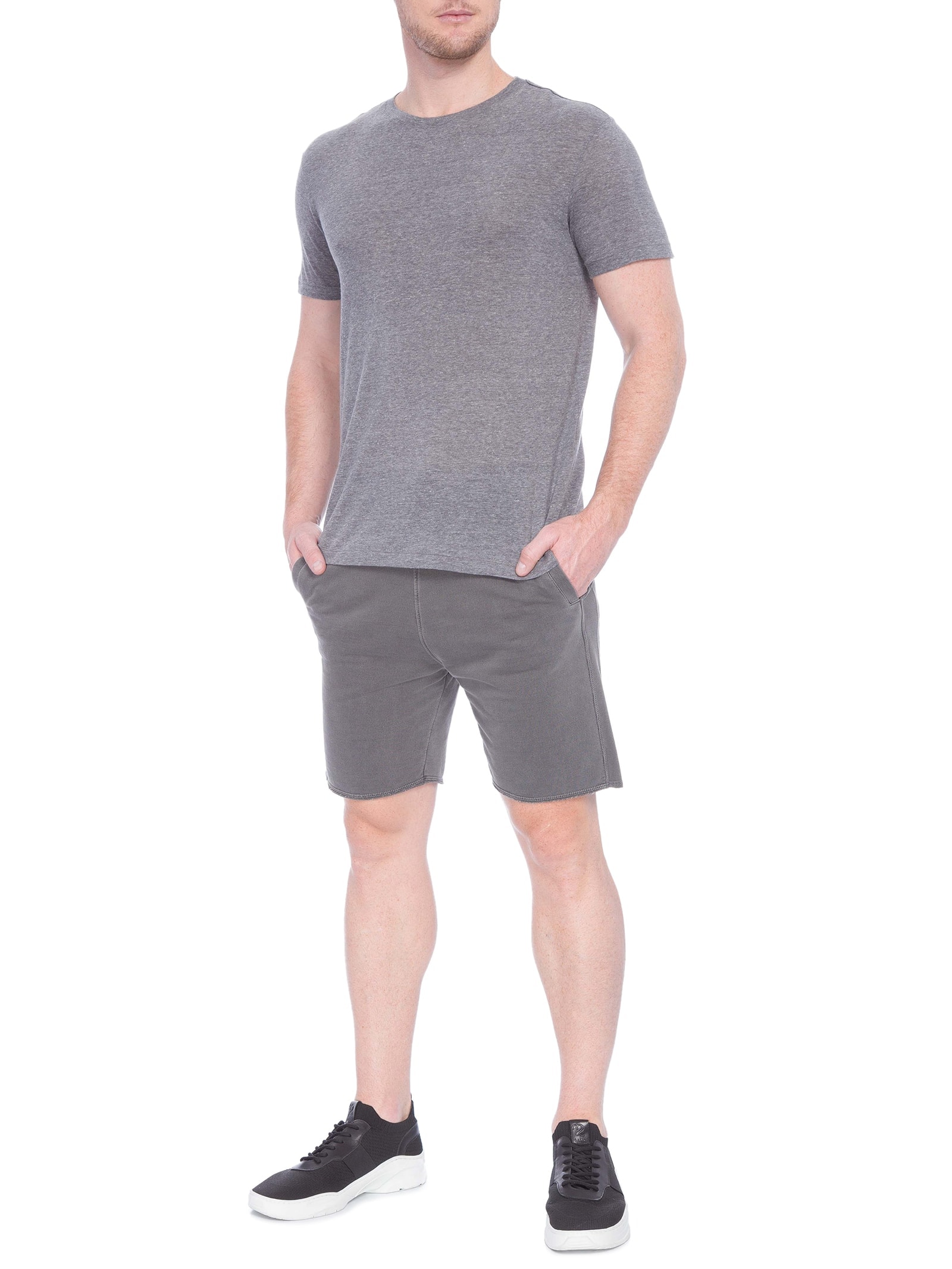 Camiseta Masculina Light E-Basics Cinza Osklen