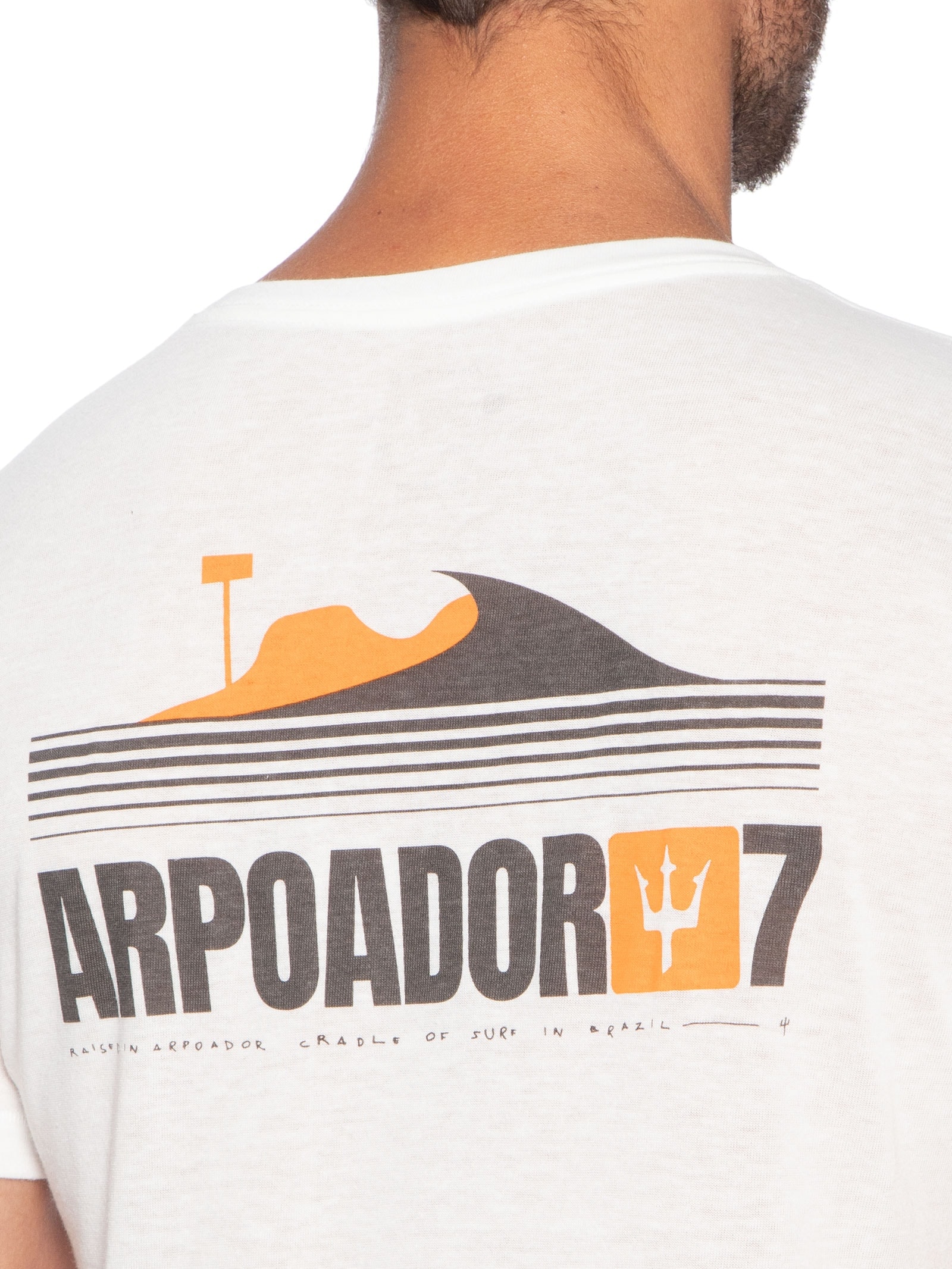 Camiseta Masculina Light Eco Arpoador - Branco - Osklen