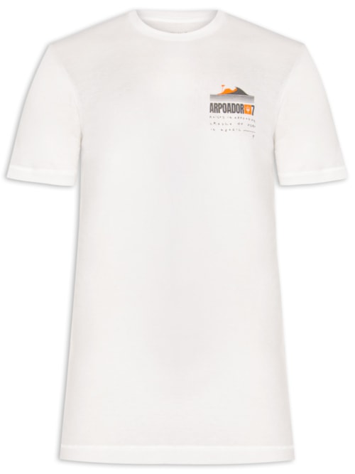 Camiseta Masculina Light Eco Arpoador – Branco
