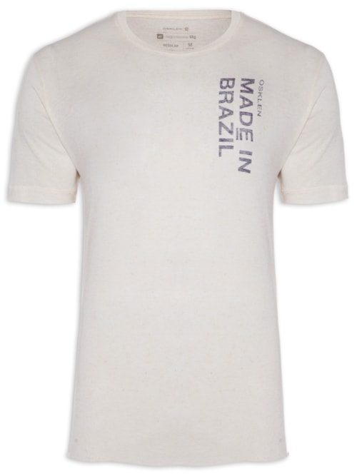 Camiseta Masculina Light Linen Made In Brazil - Off White