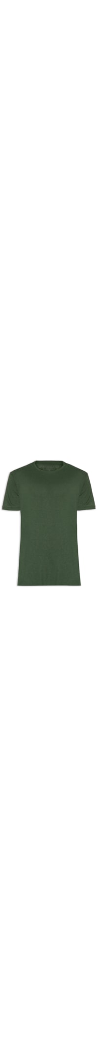 Camiseta Masculina Light Linen Manga Curta - Verde