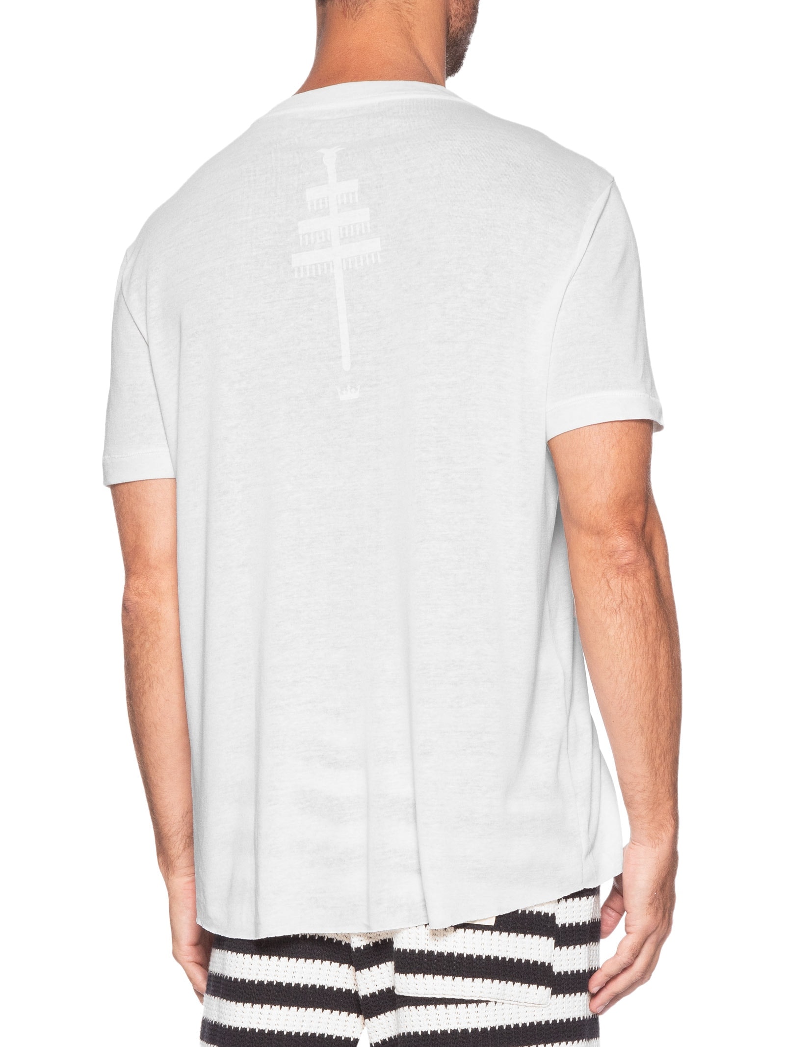 Camiseta Masculina Light Linen Orixá Branco Osklen