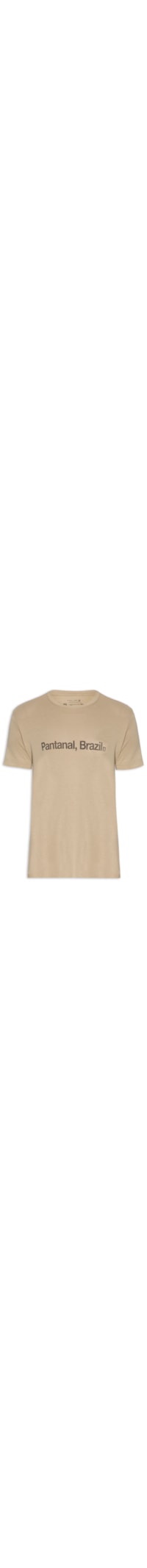 Camiseta Masculina Light Linen Pantanal Brazil - Marrom