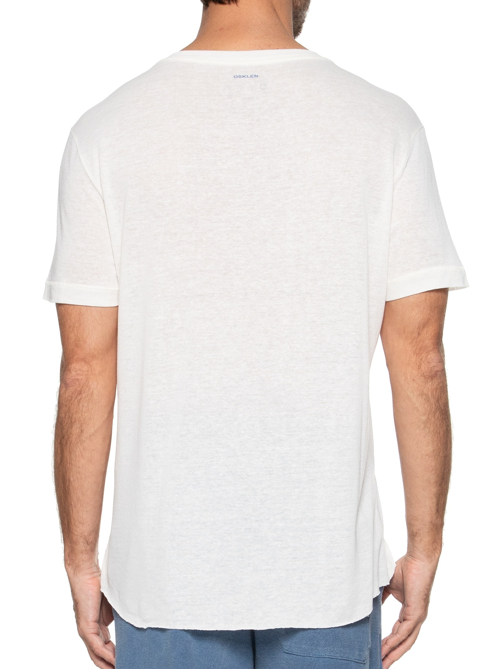 Camiseta Masculina Light Paisagem Manga Curta Off White Osklen