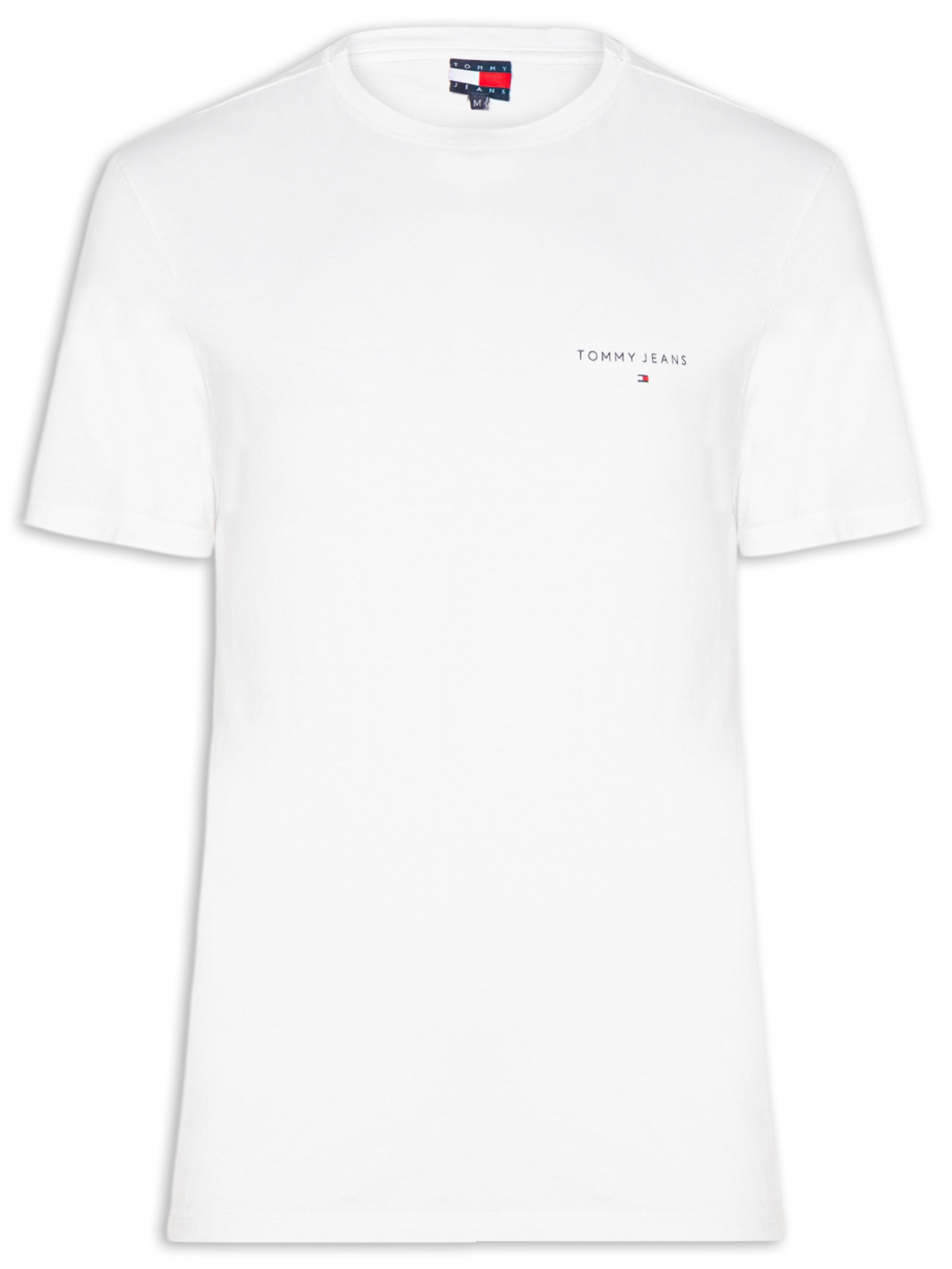 Camiseta Masculina Linear Chest Tee Ext Branco Tommy Jeans