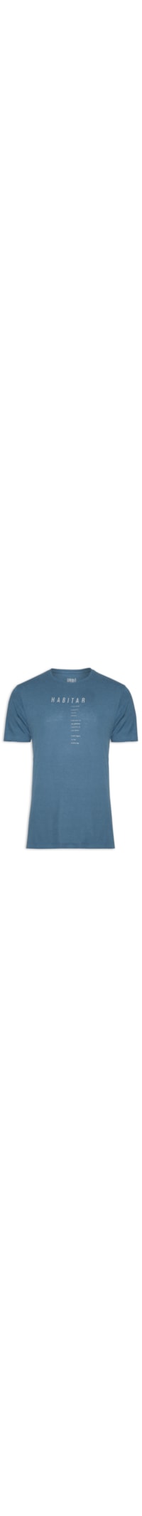 Camiseta Masculina Linho Habitar - Azul