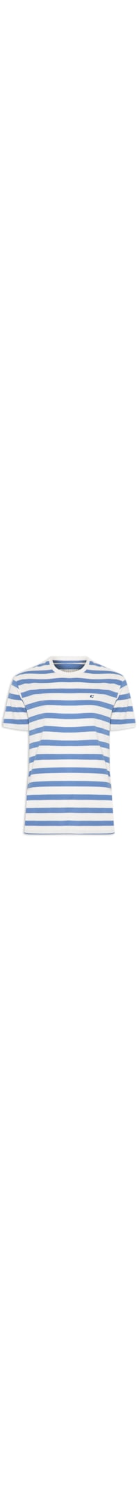 Camiseta Masculina Linho Listrada - Azul