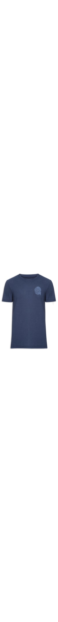 Camiseta Masculina Linho Mini Wave - Azul
