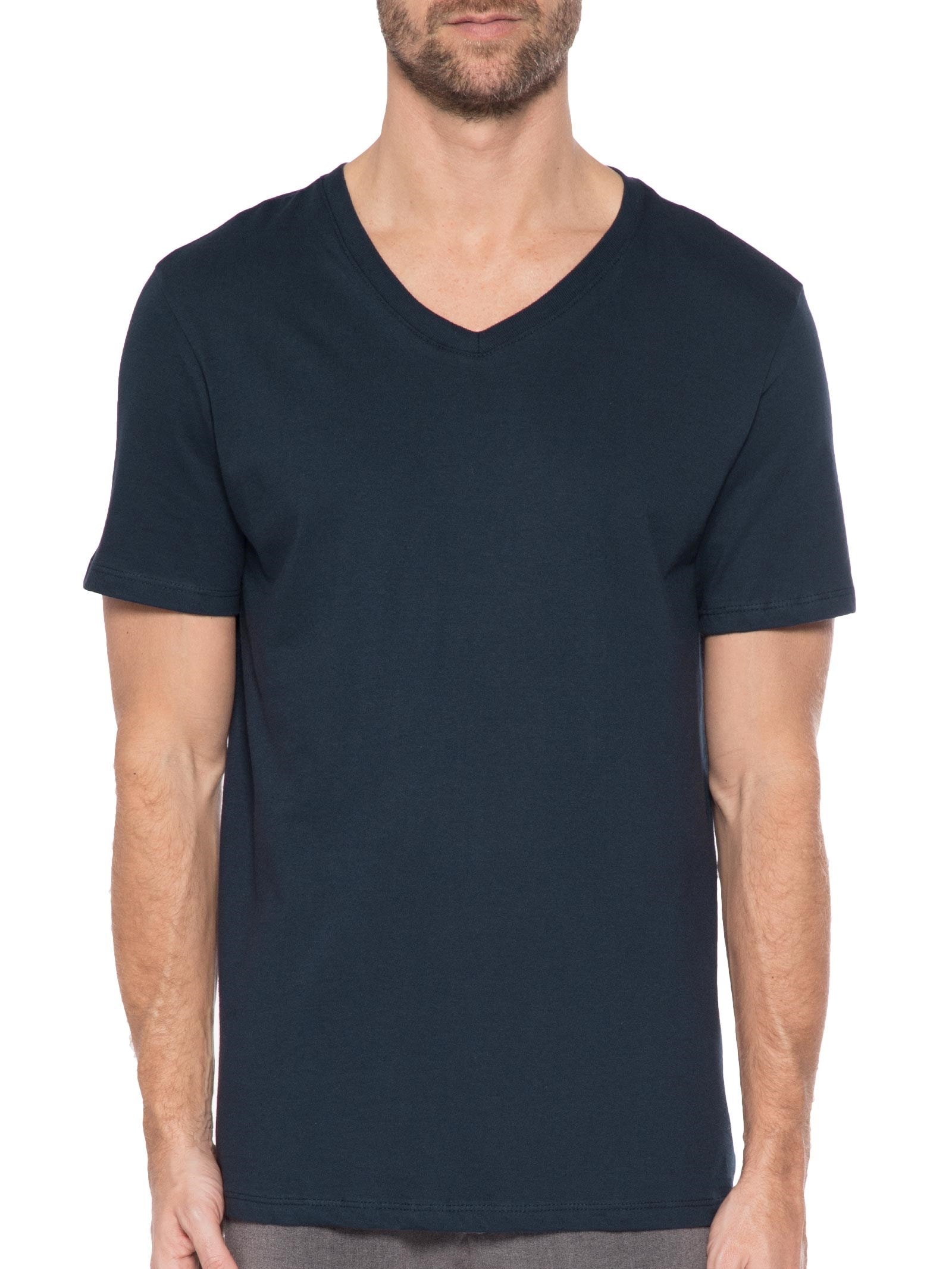 Camiseta Masculina Lisa Azul Hering