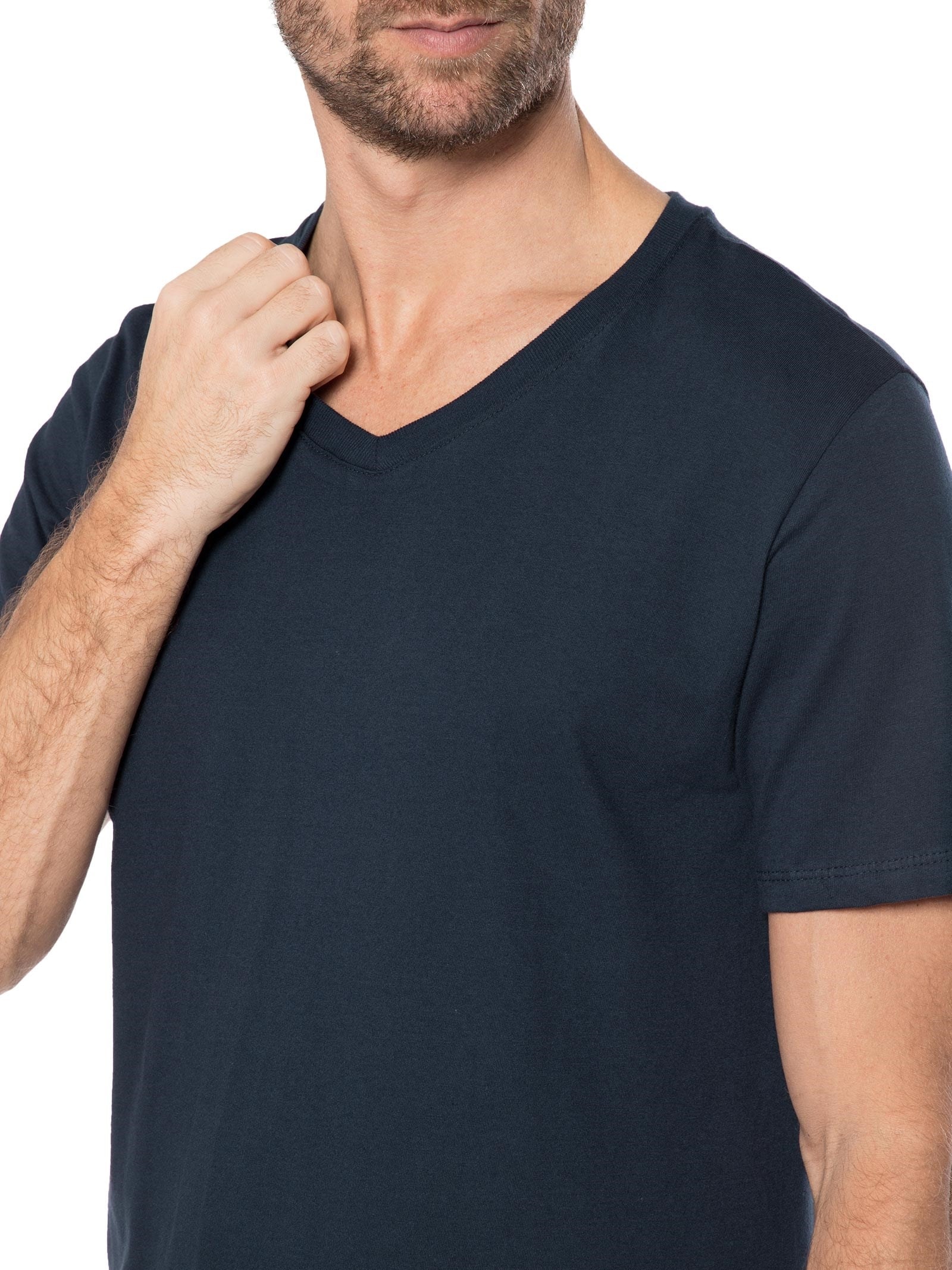 Camiseta Masculina Lisa Azul Hering