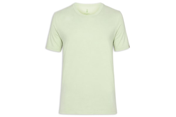 Camiseta Masculina Lisa Básica Em Algodão - Verde