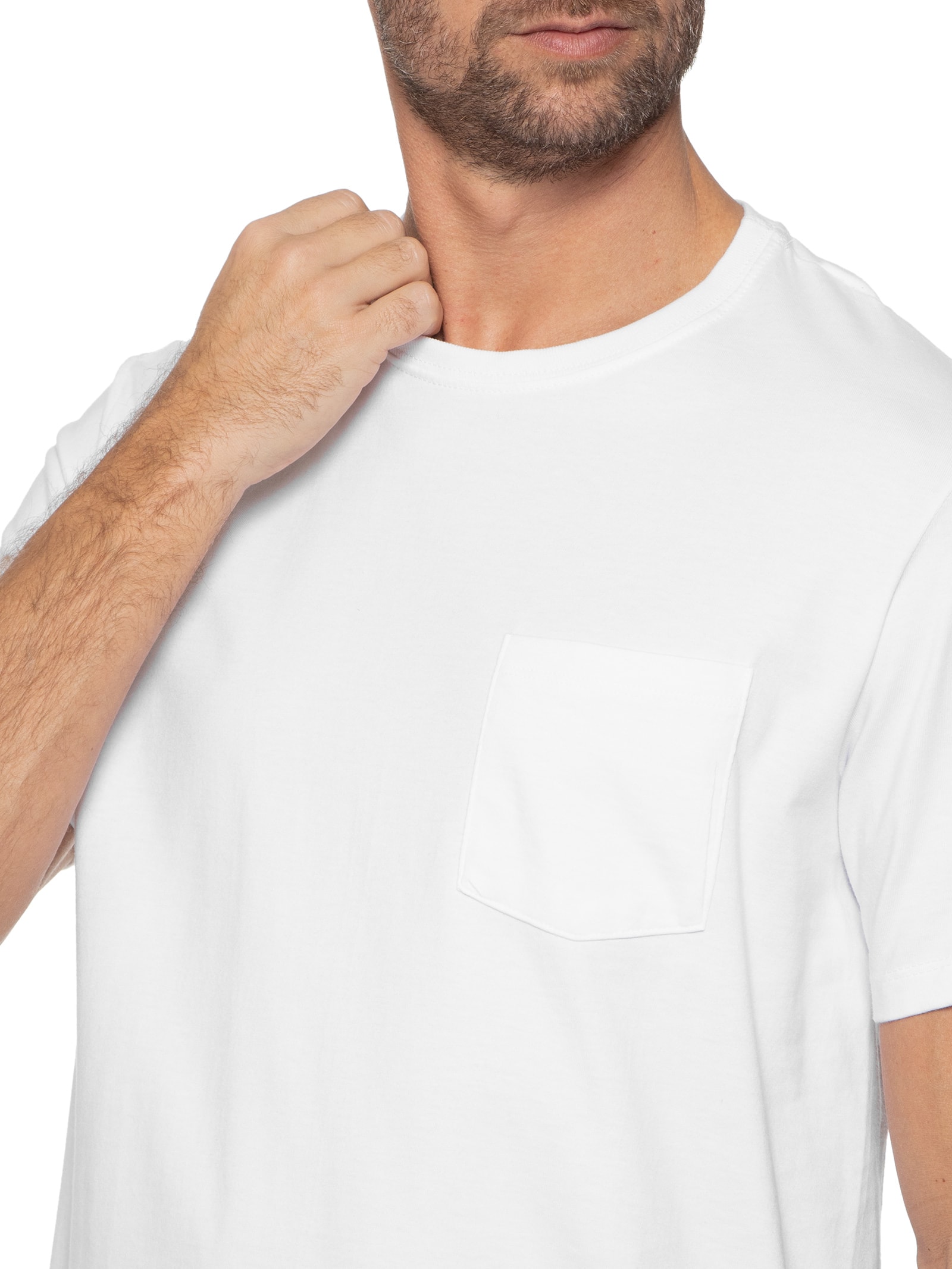 【ホワイト（10）】East Hampton Relaxed SS Tee Comprar T SHIRT BÁSICA OFF WHITE - R$298,00