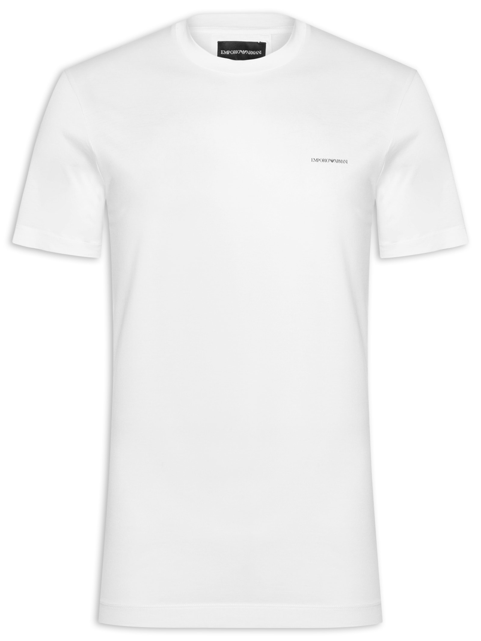 Camiseta Masculina Lisa Branco Emporio Armani